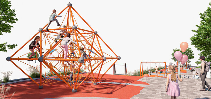 Радови на новом игралишту у Вртовима Церака